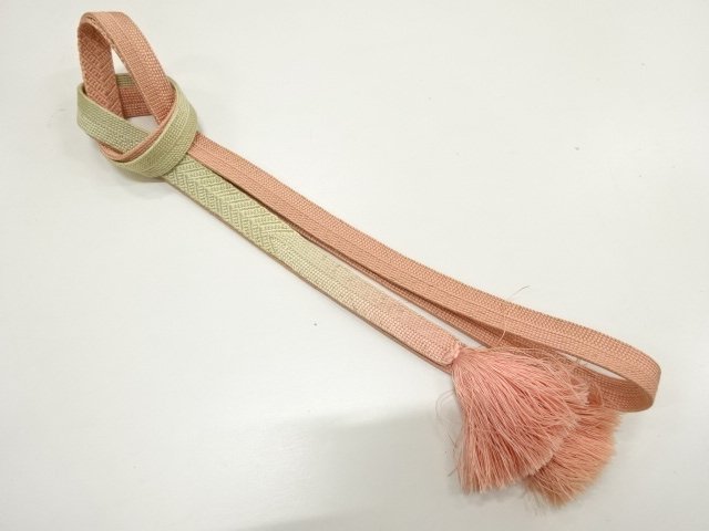 JAPANESE KIMONO / HANDTIED OBIJIME CORD 